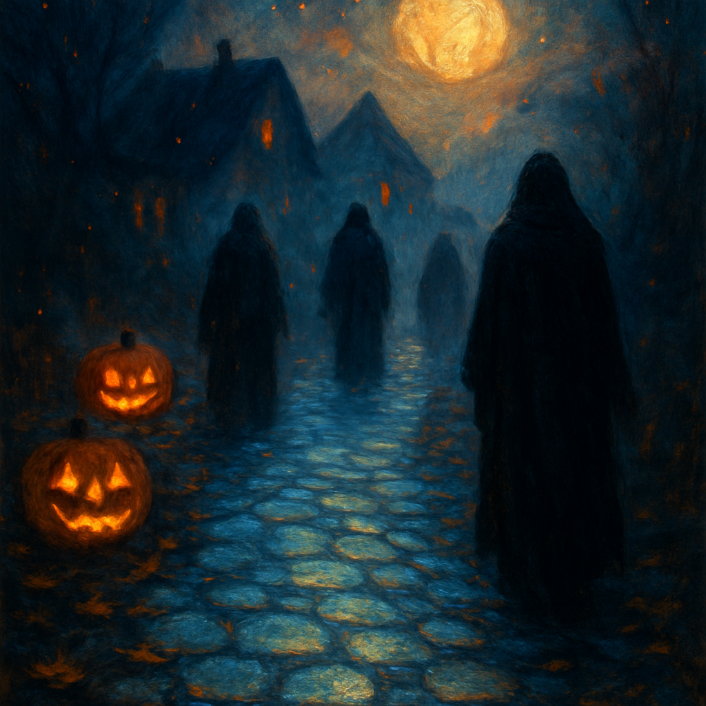Phosphor Lane Lanterns Number painting