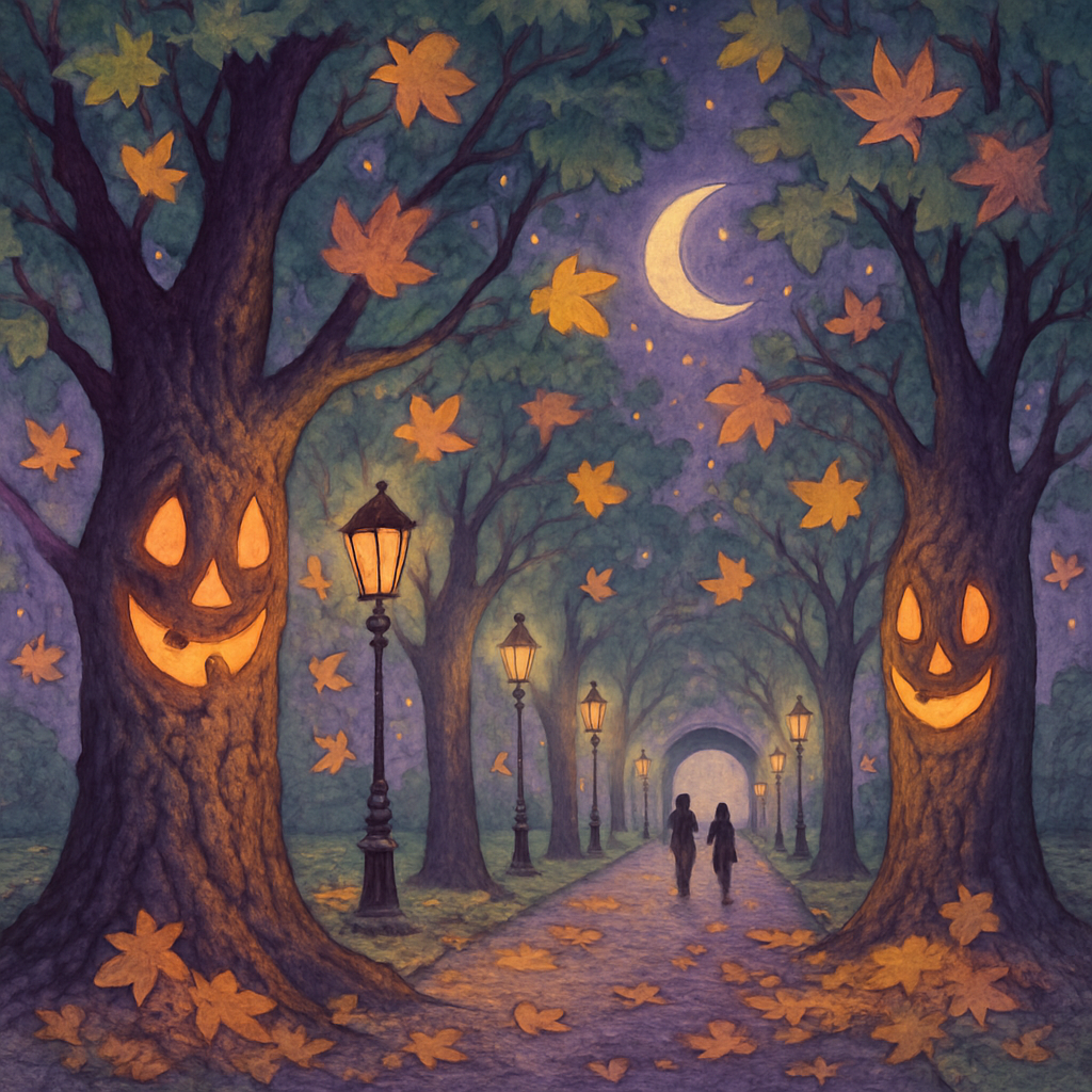 Maple Spirits Boulevard paint by numbers