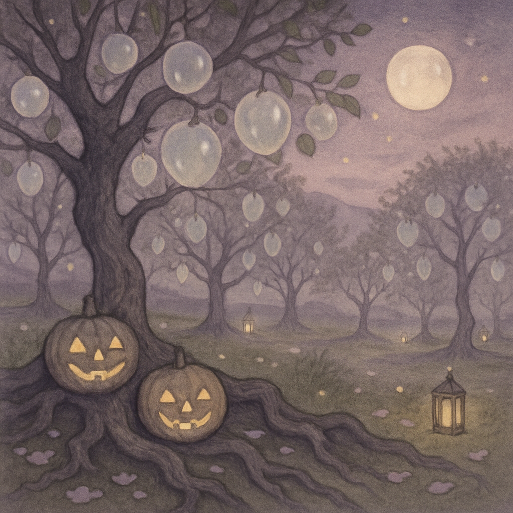 Spectral Orchard Twilight painting number kit