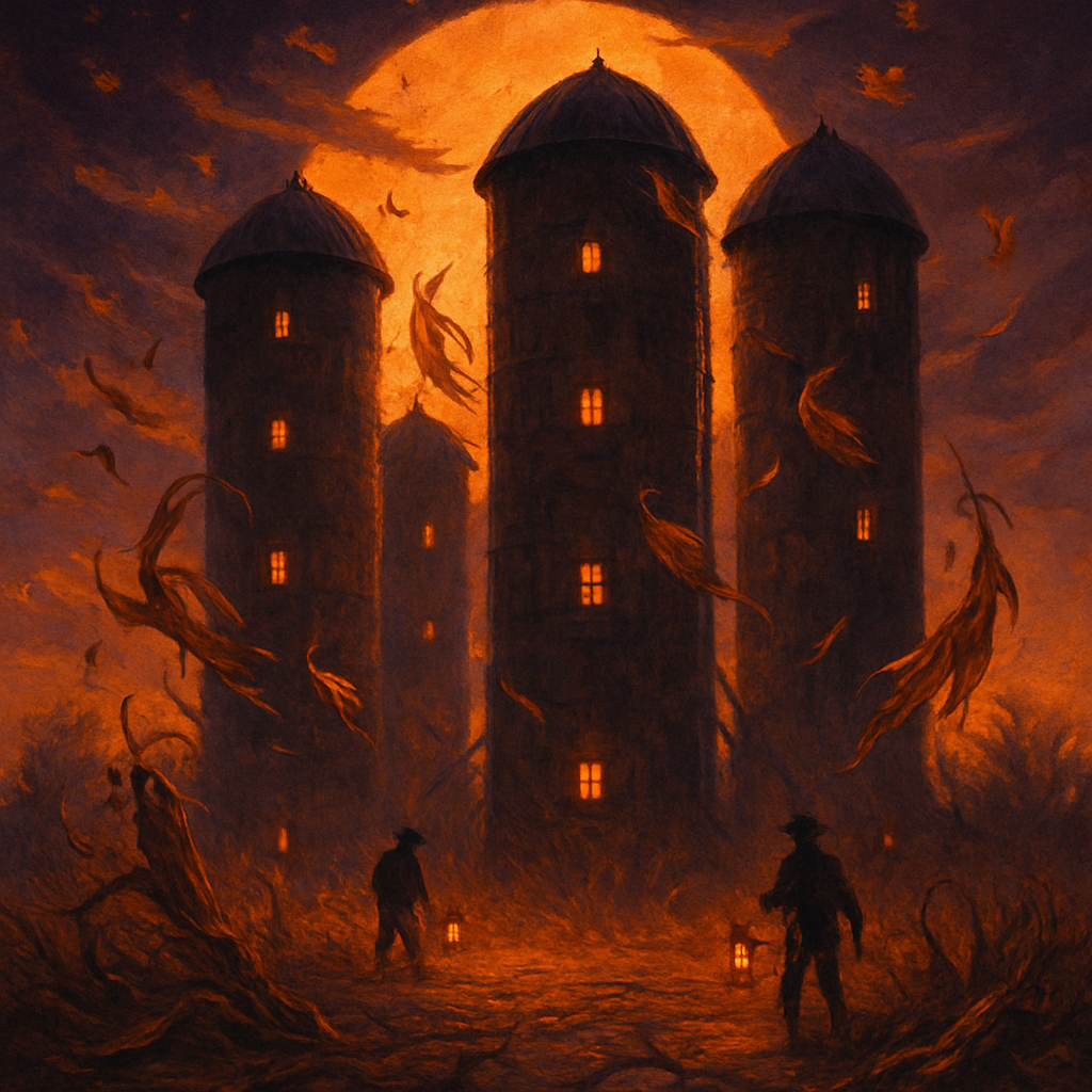 The Midnight Grain Silo DIY paint by numbers