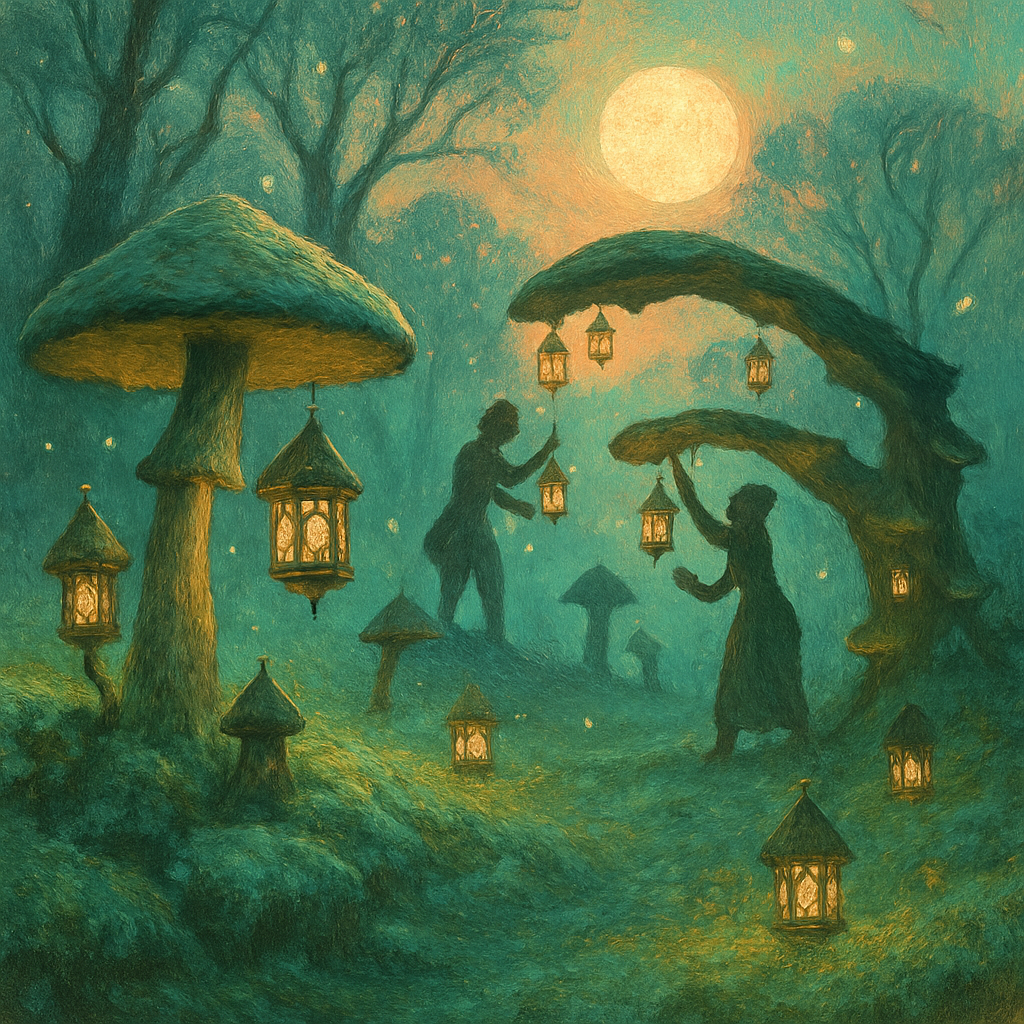 The Lanternmakers Glen paint by color