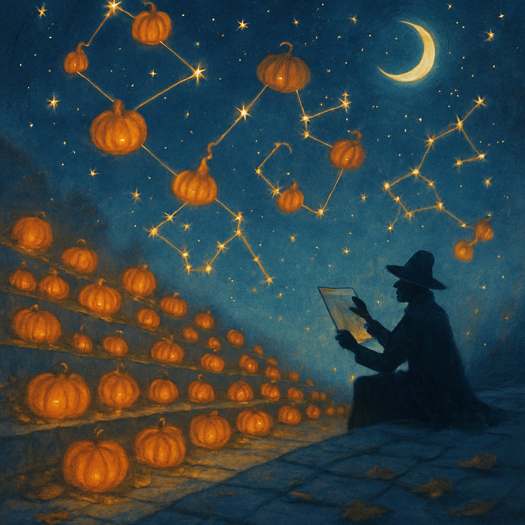 Starlit Pumpkin Terrace paint by color