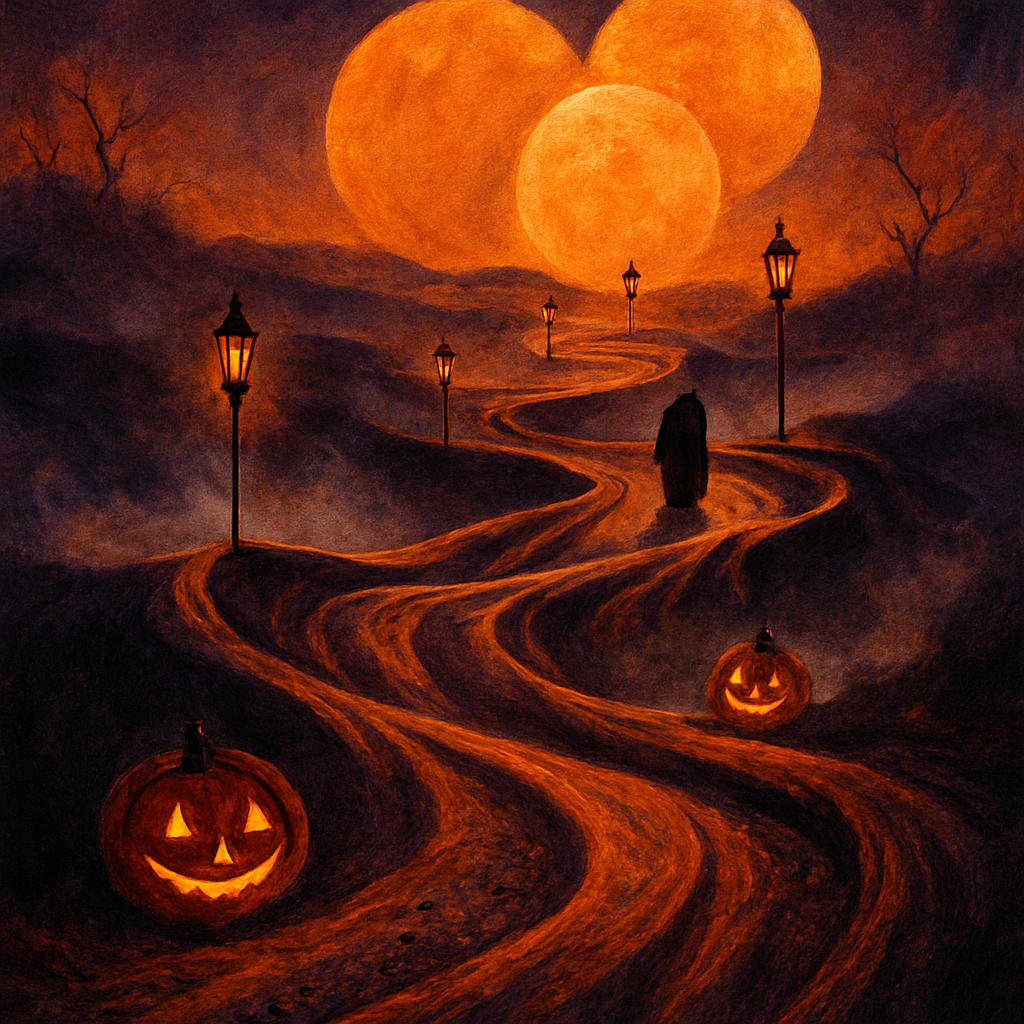 The Lanterned Folding Path Paint by numbers kits