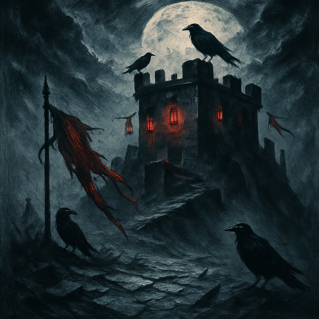 The Lanterned Bastion Of Crows Number painting