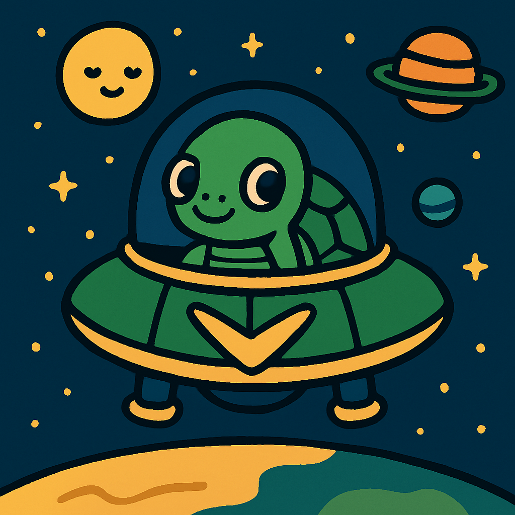 Starship Turtle Explorer Paint by numbers kits