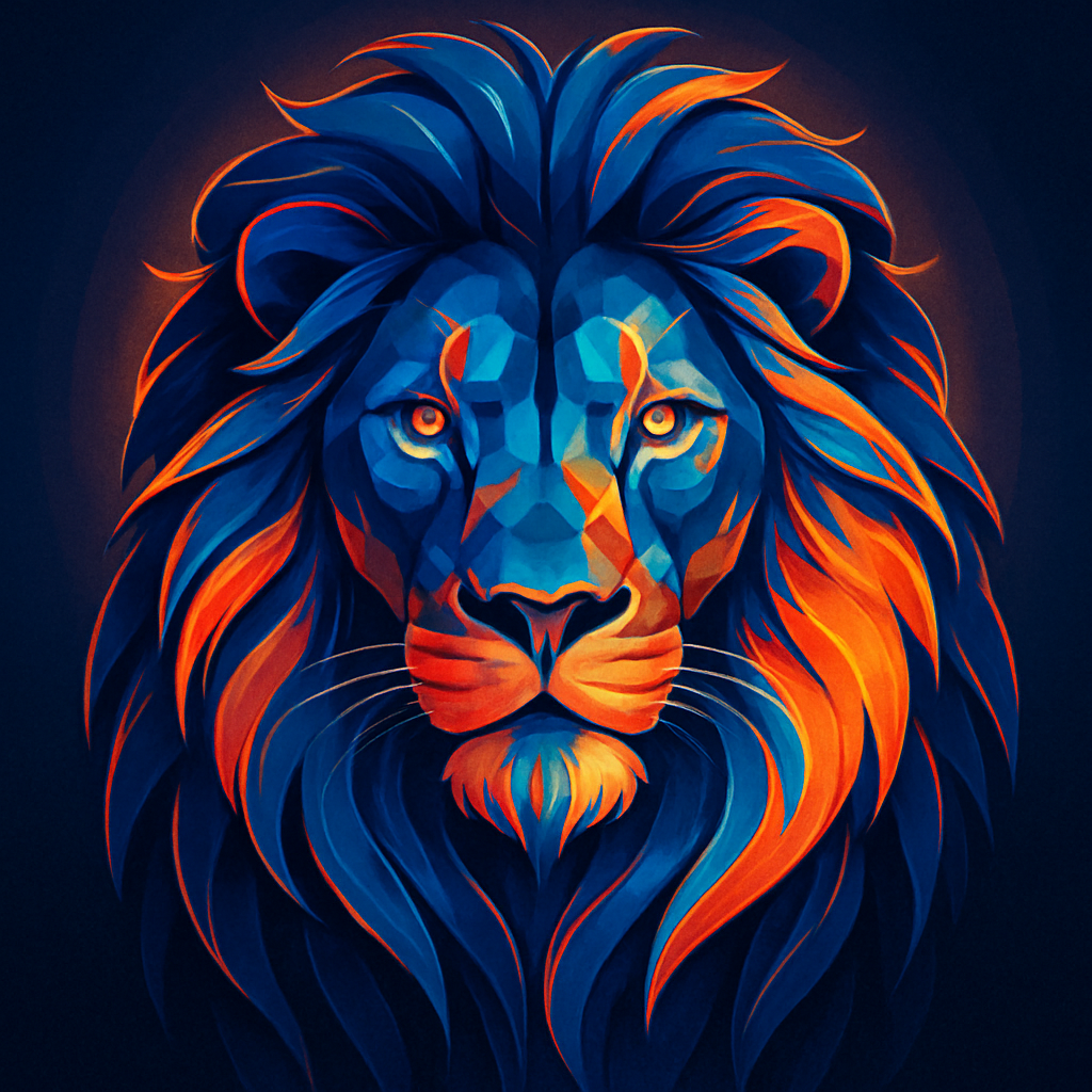 Aurora Lion Portrait Painting by numbers kit