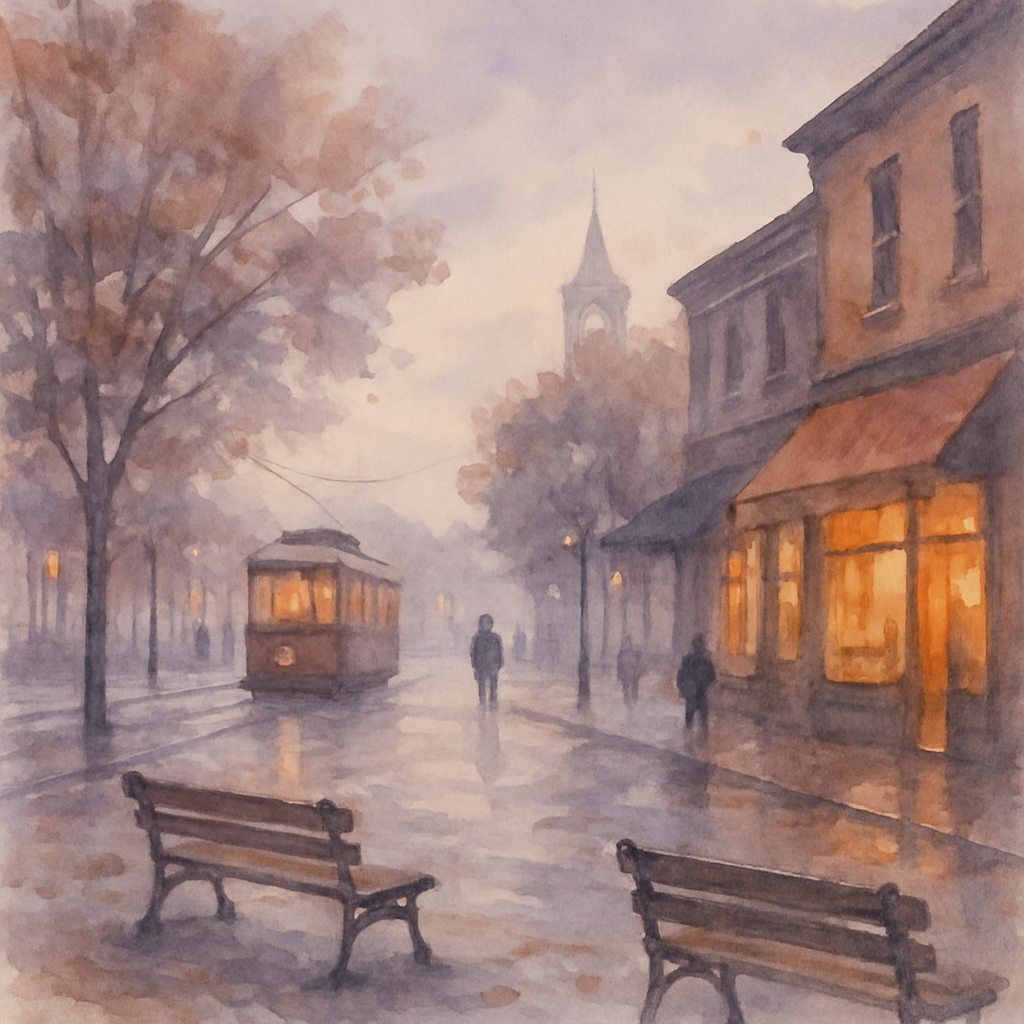 Café On Maple Square Painting by numbers kit