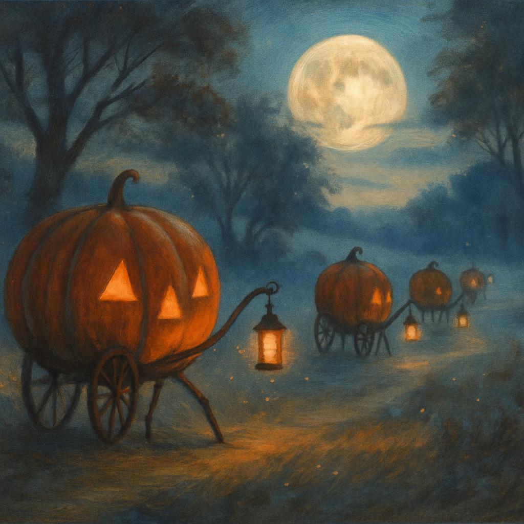 Midnight Lantern Caravan Paint by numbers art