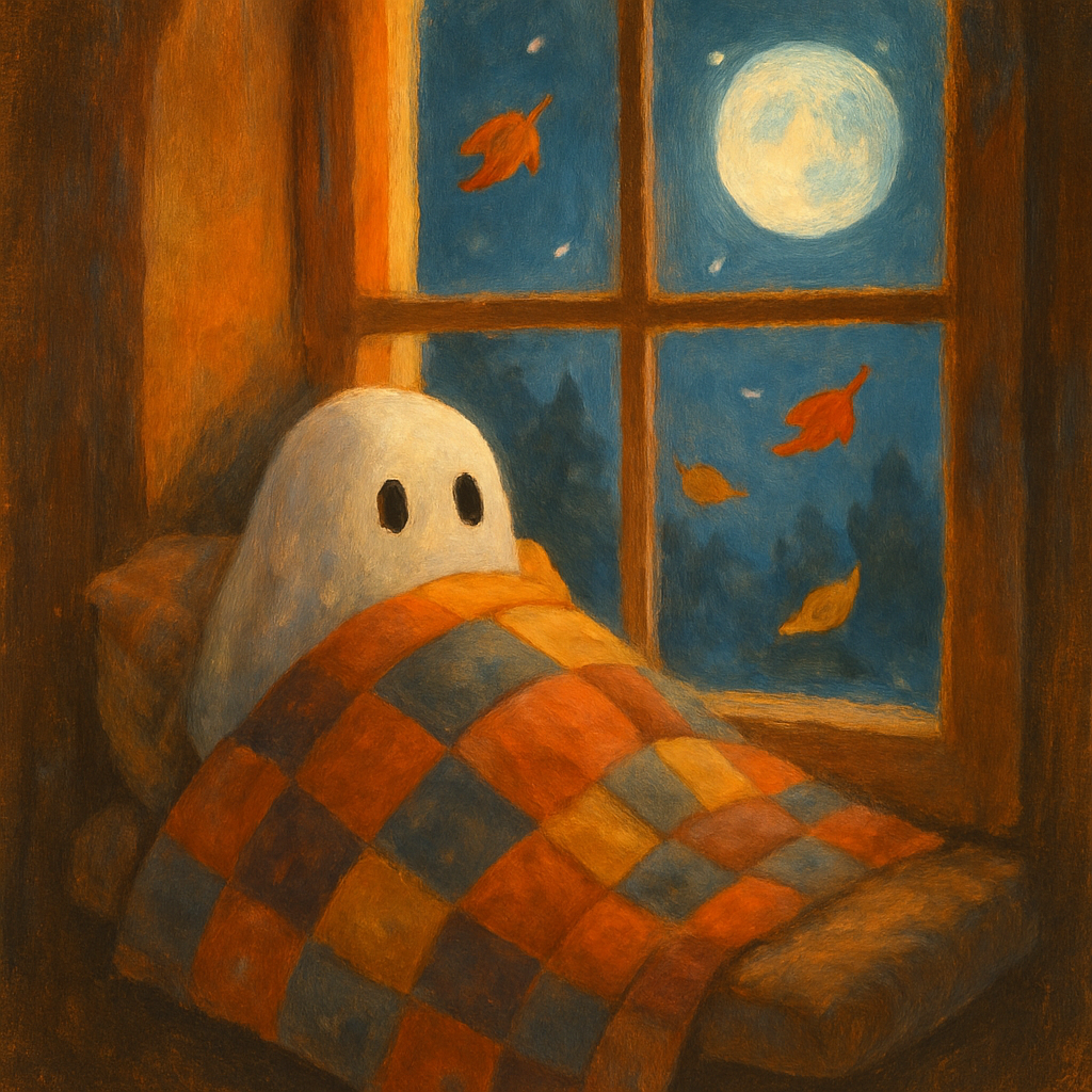 Ghostly Window Quilt paint by number
