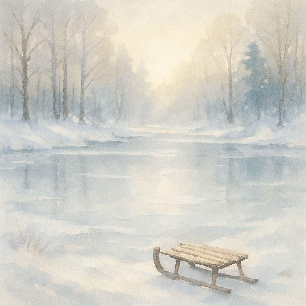 Winter Quiet Pond Paint by numbers kits