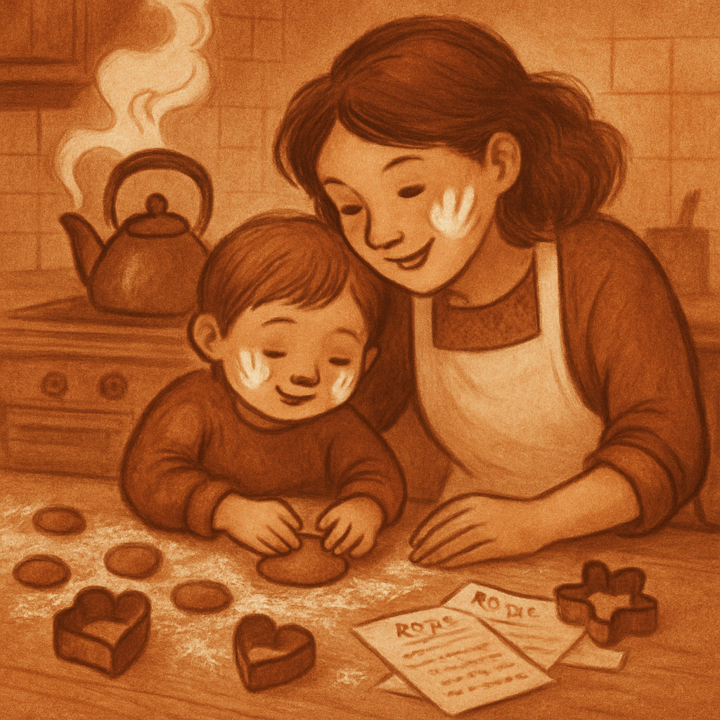 Rainy Day Kitchen Baking Bond painting number kit