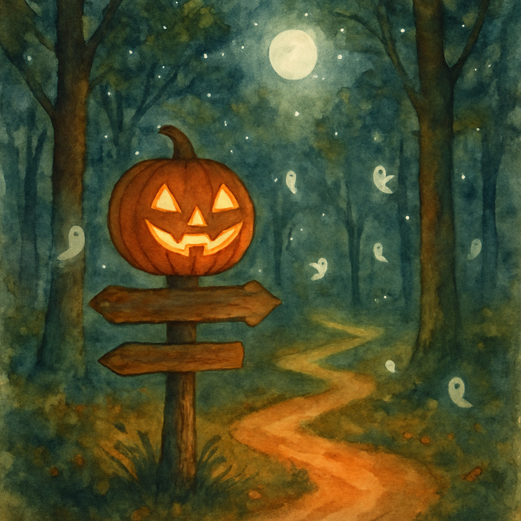Enchanted Forest Lantern Trail paint by number