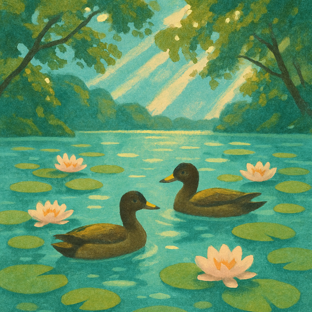 Summer Lily Lake Retreat Numbered painting kits