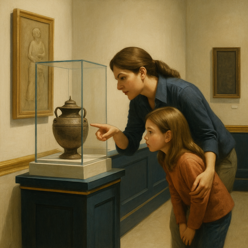 Museum Morning Learning Together Painting by numbers kit