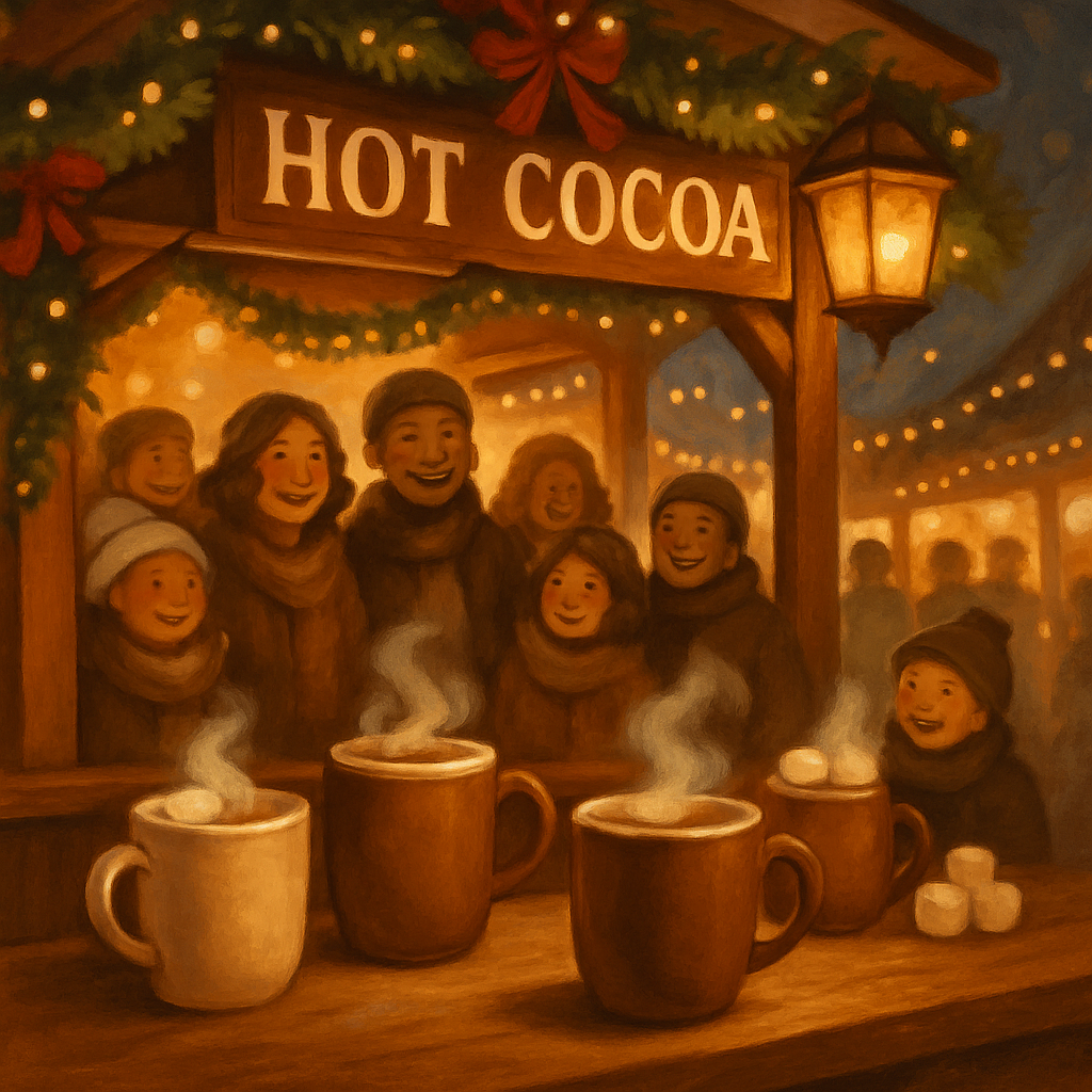 Hot Cocoa Stall At Frost Market DIY paint by numbers