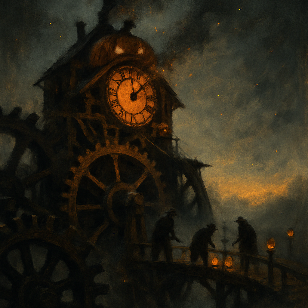 The Clockwork Pumpkin Mill DIY paint by numbers