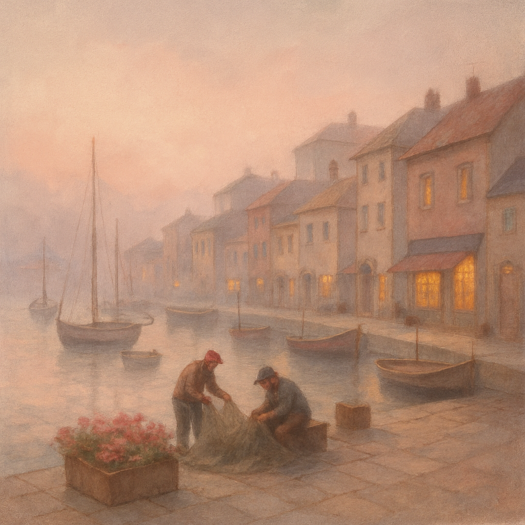 Harbor Painted Morning Numbered painting kits