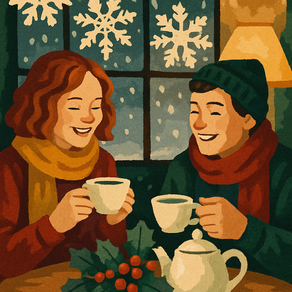 Snowflake Tea Party paint by number