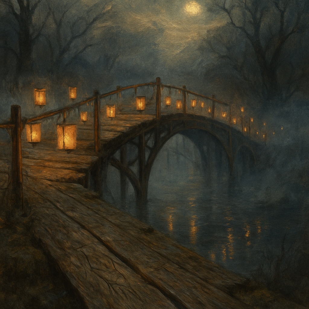 Lantern Bridge To Hollow Paint by numbers kits