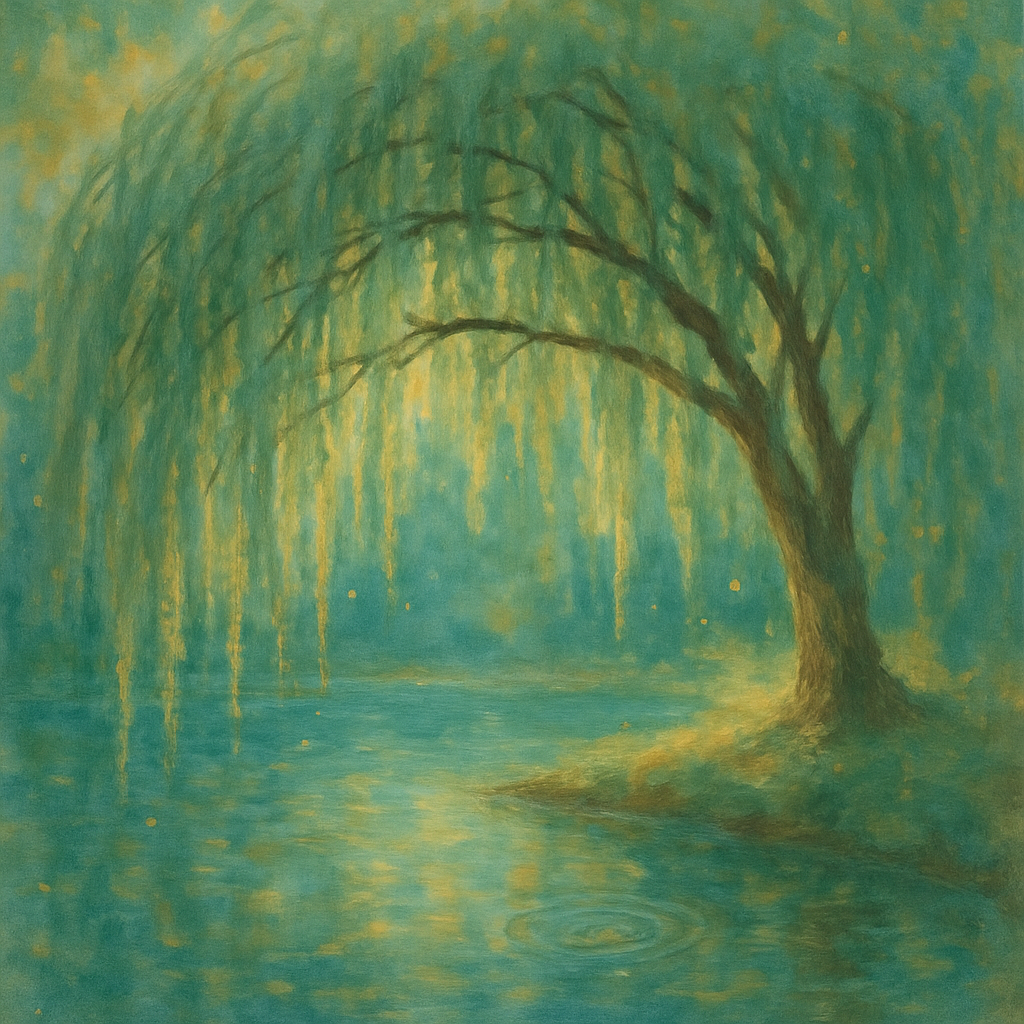 Willow Hammock By The Quiet Pool paint by number