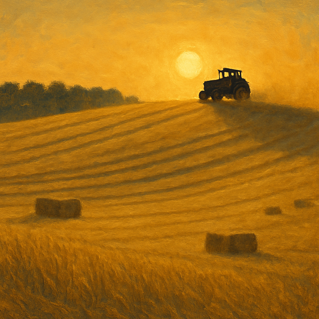 Harvest Hill With Mustard Fields DIY paint by numbers