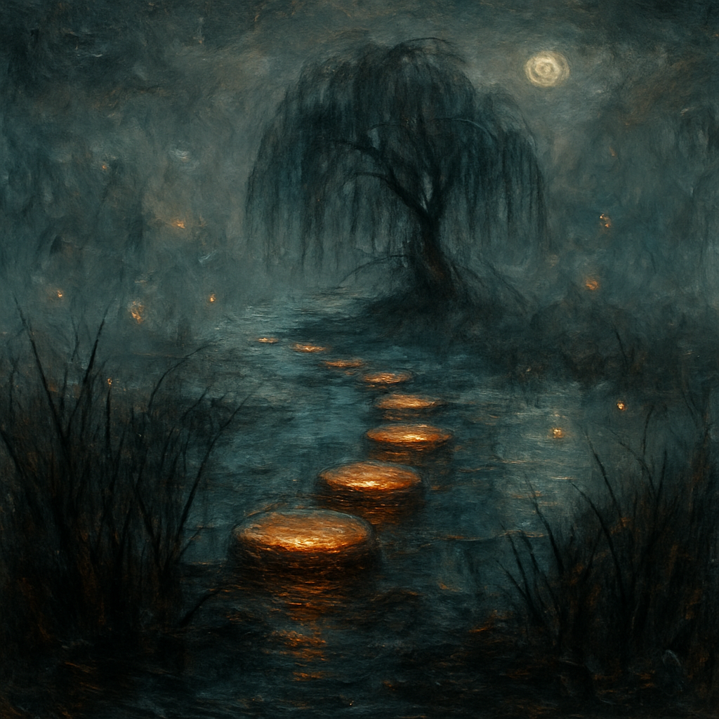 Ghostlight Marsh Crossing paint by number