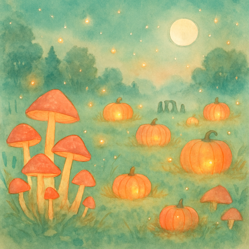 Enchanted Twilight Meadow Paint by numbers art