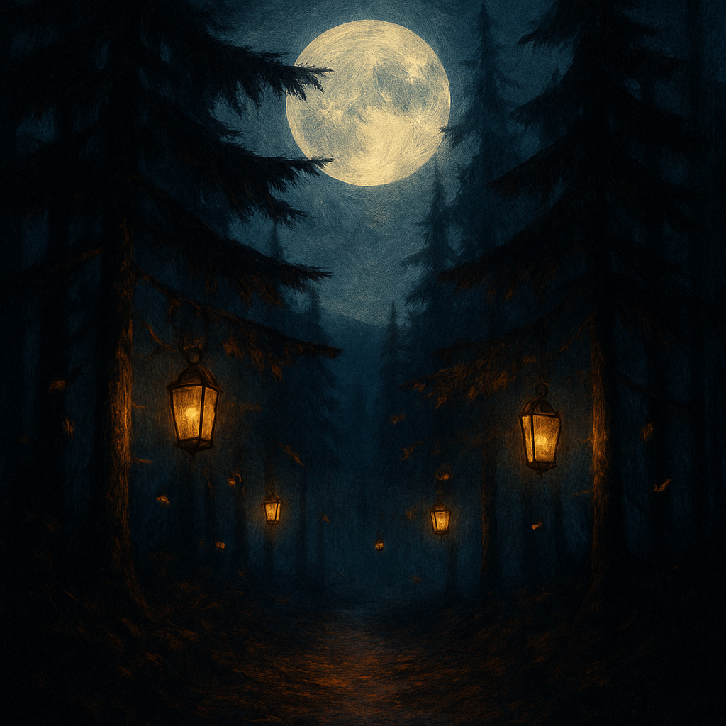 Sable Pines After Dark Numbered painting kits