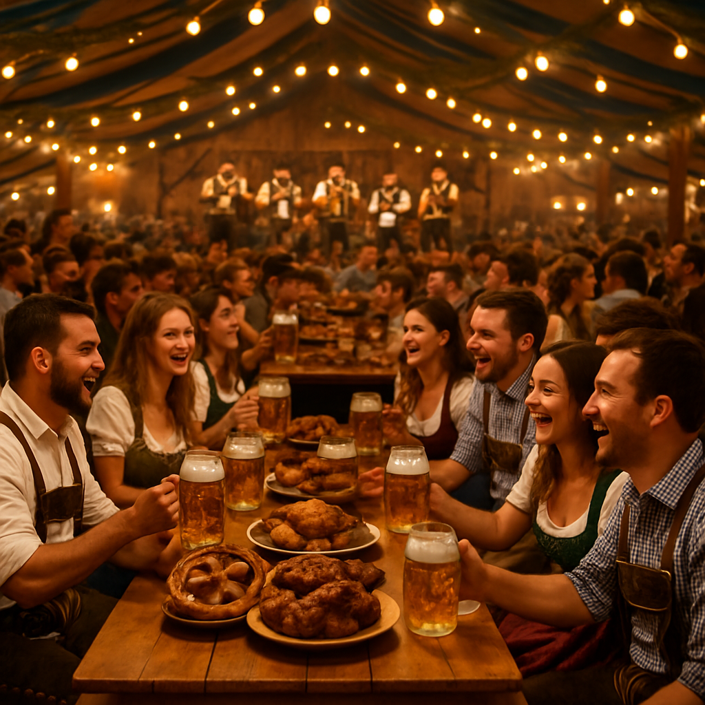 Traditional Oktoberfest Celebration Number painting