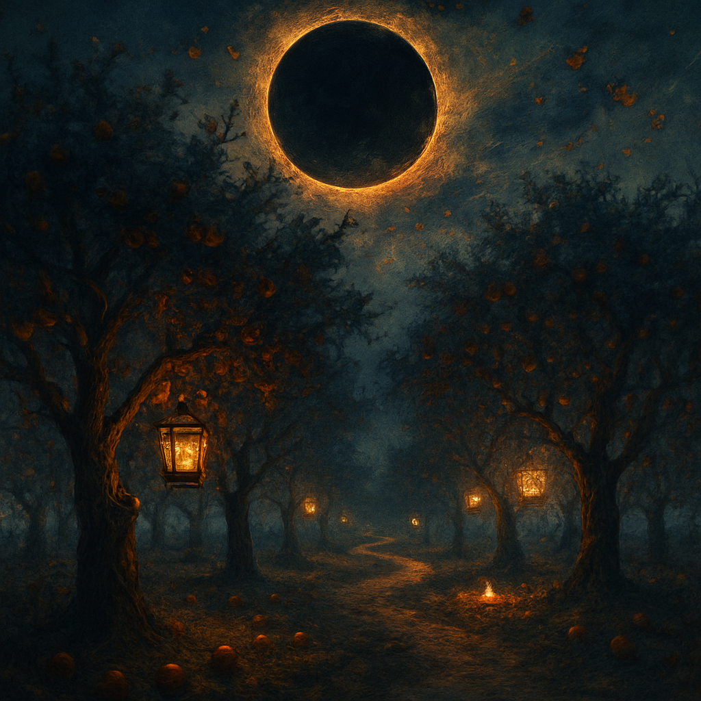 Eclipsed Orchard Lanterns paint by color