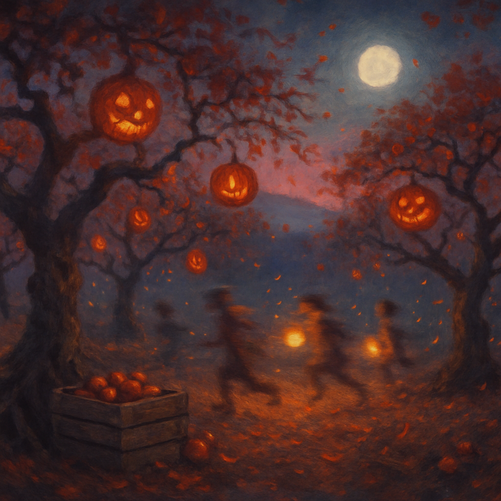 Harrowgate Twilight Orchard Paint by numbers art