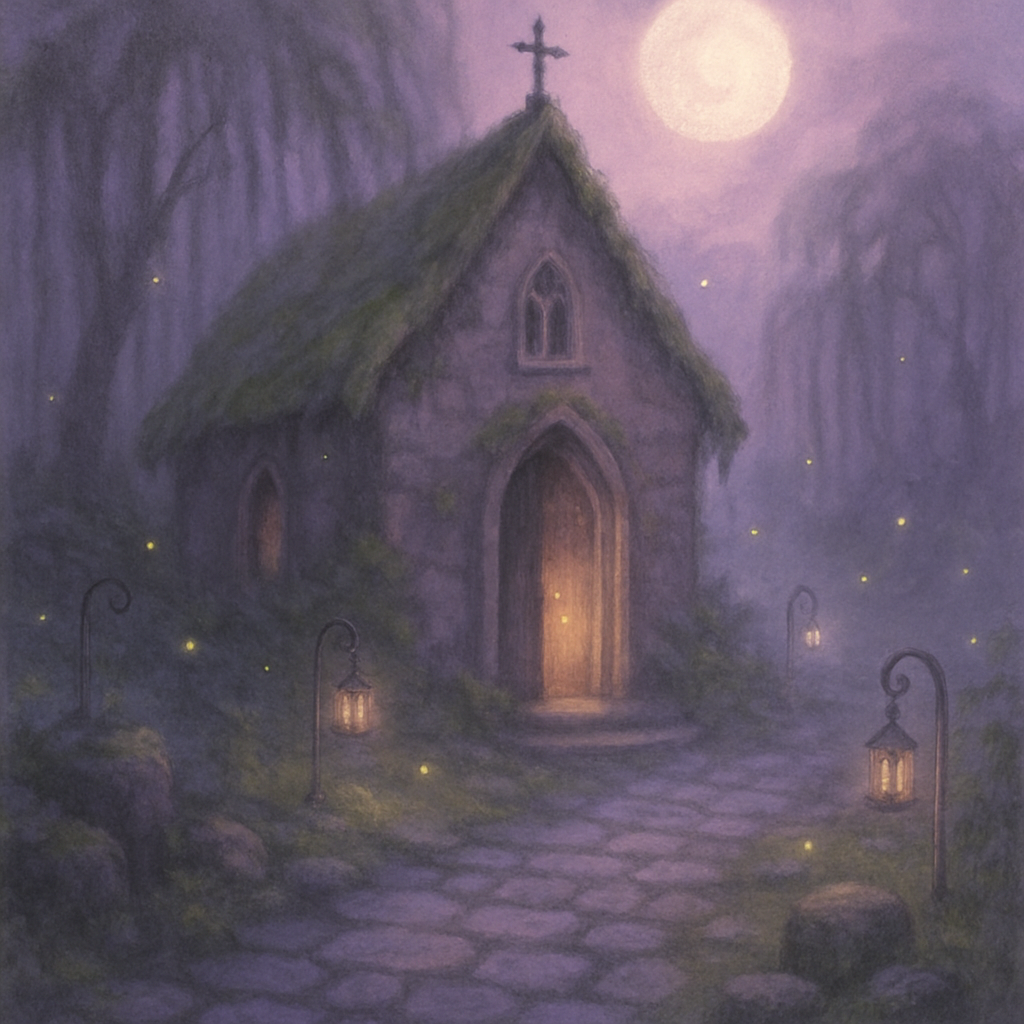 Mosslight Chapel Lane Paint by numbers art