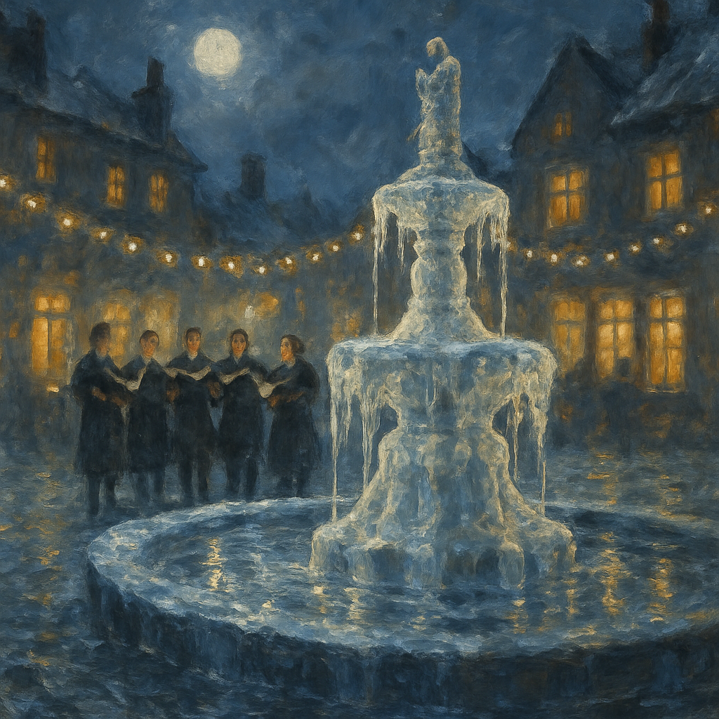 Frozen Fountain Carol Ensemble DIY paint by numbers