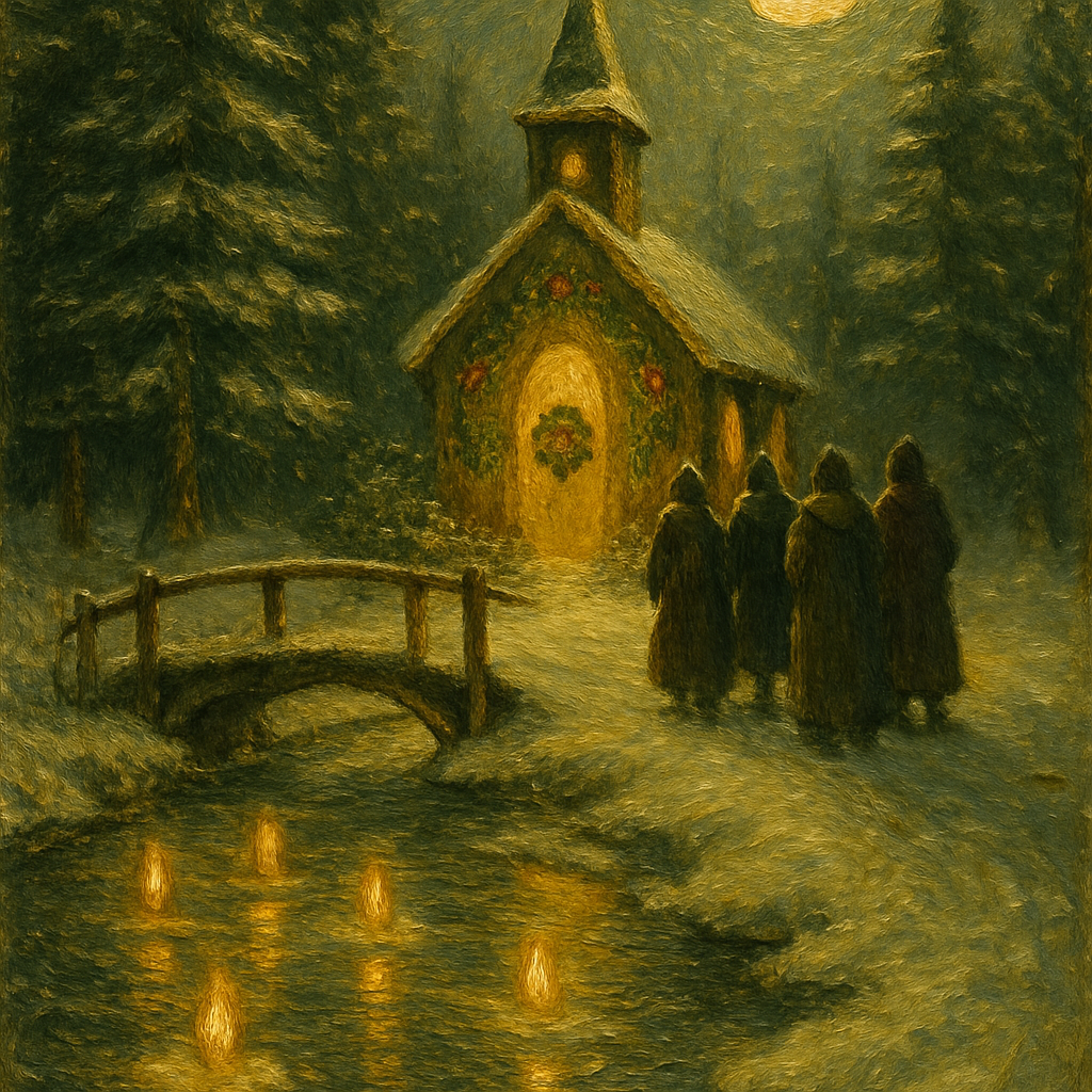 Bridge Of Candles To The Pine Chapel painting number kit