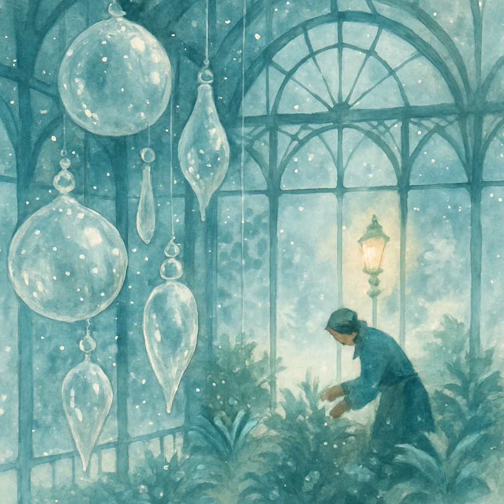 Snowy Conservatory Of Ornaments Paint by numbers kits