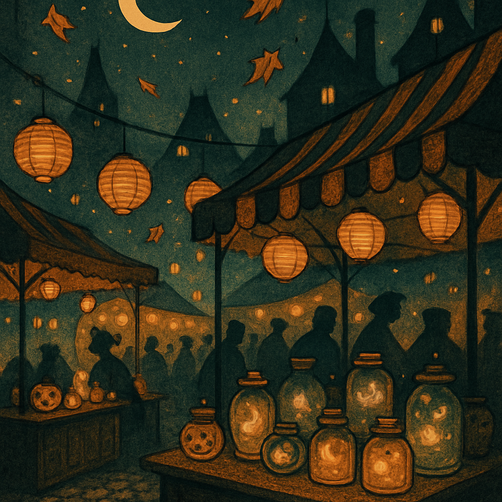 The Night Market Of Hollow Street painting number kit