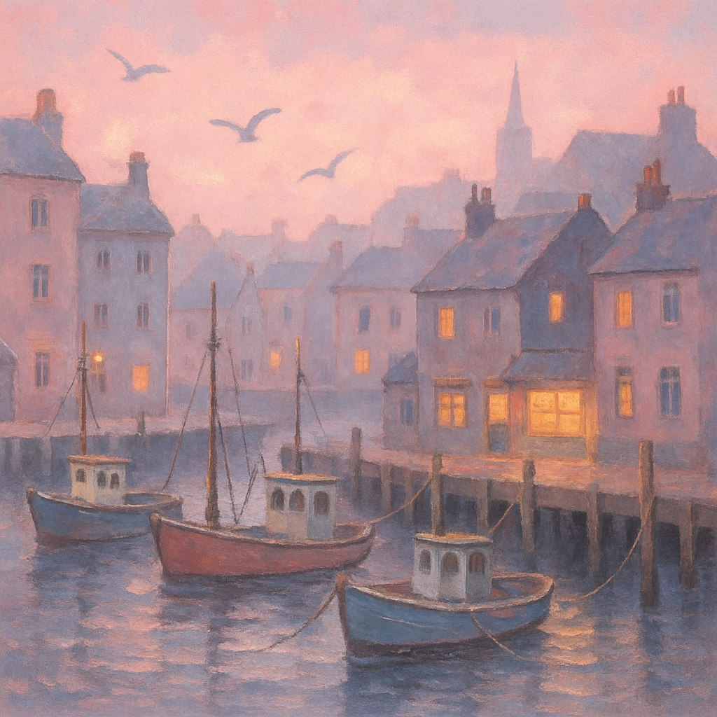 Harbor Mornings In Pastel painting number kit