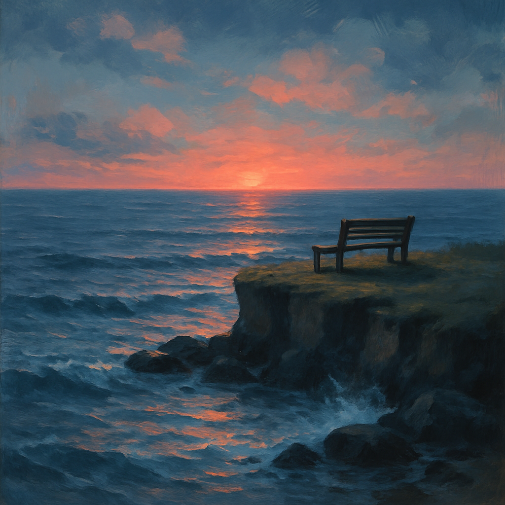 Coastal Window At Dusk DIY paint by numbers
