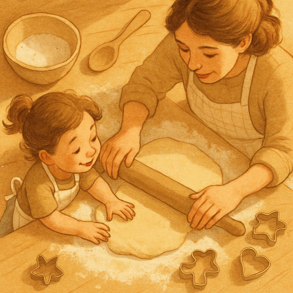 Kitchen Baking Bond With Mom Paint by numbers art