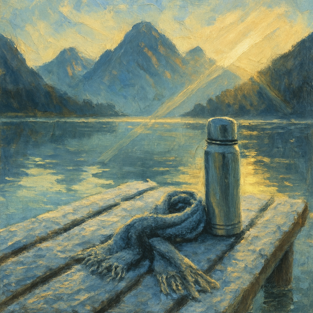 Frosted Dawn At High Ridge Lake Number painting