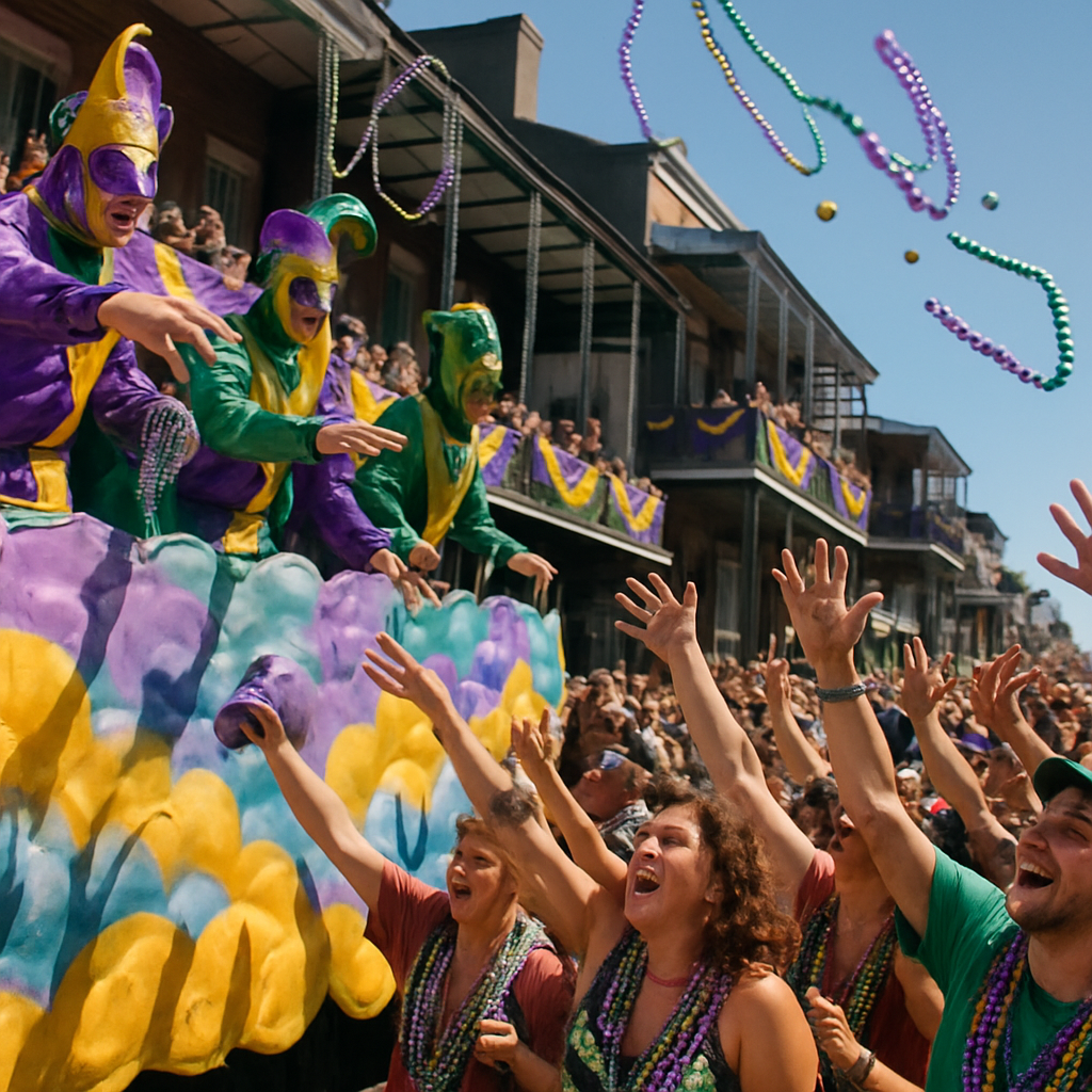 Mardi Gras New Orleans Street Krewe DIY paint by numbers