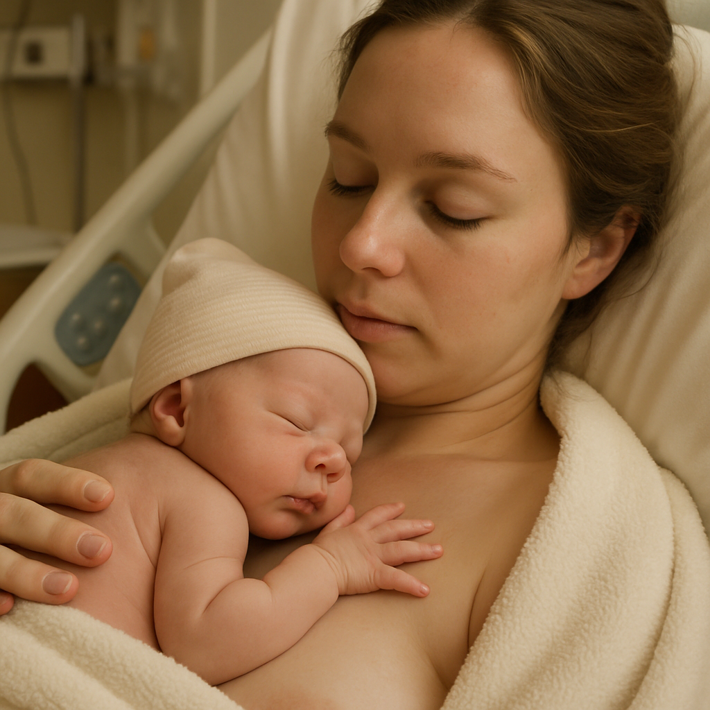 Mother And Newborn Hospital Embrace paint by number
