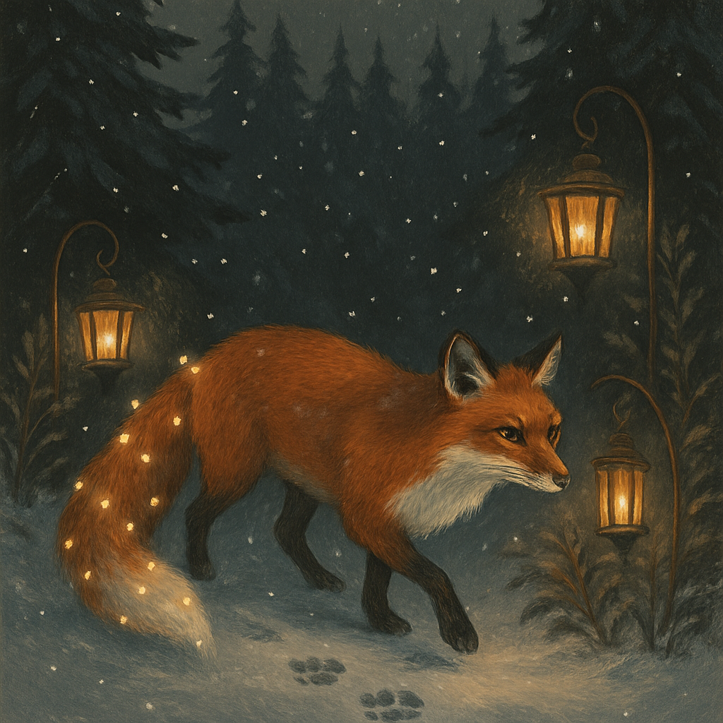 Holiday Lantern Foxglow paint by numbers