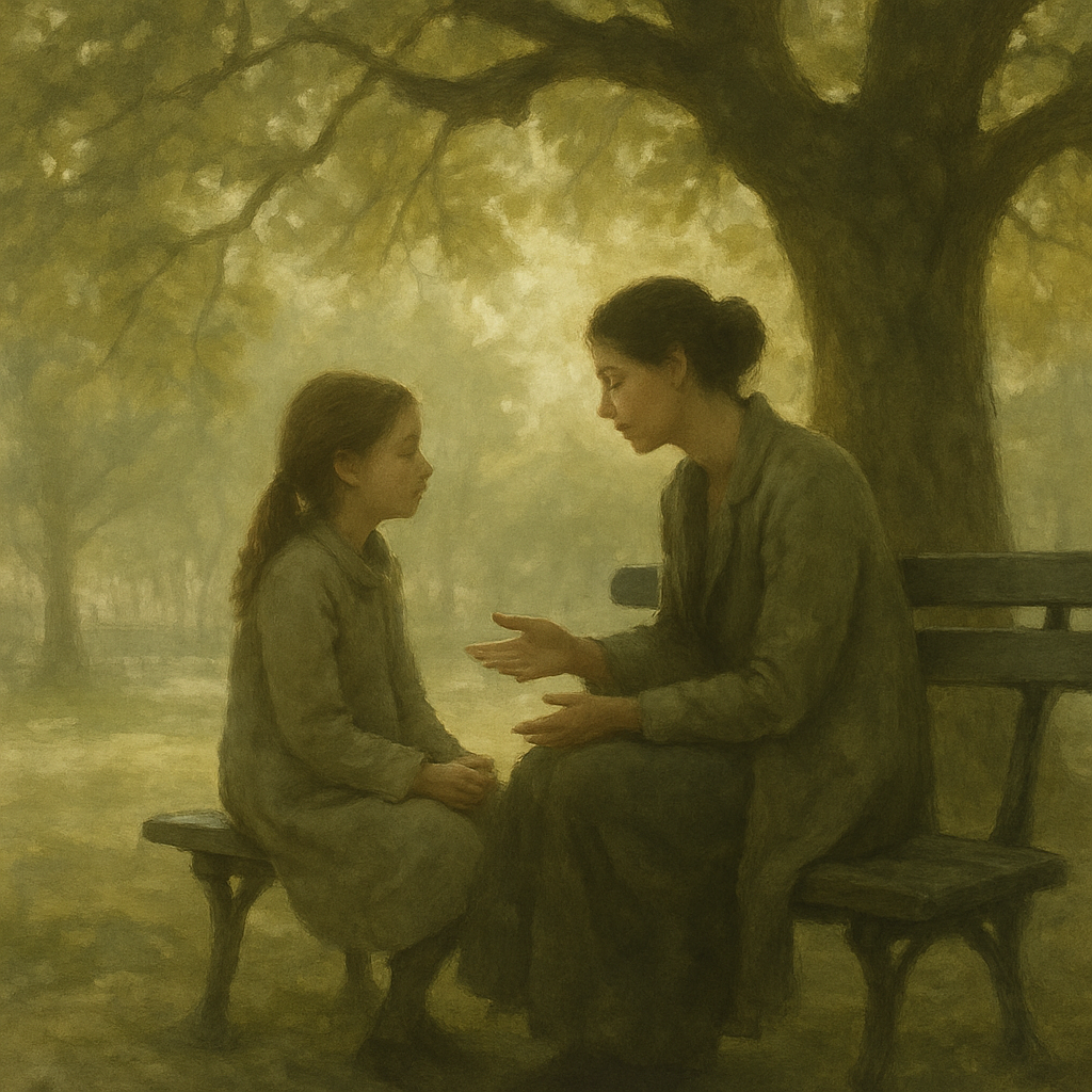 Park Bench Portrait Of Quiet Conversation Paint by numbers kits