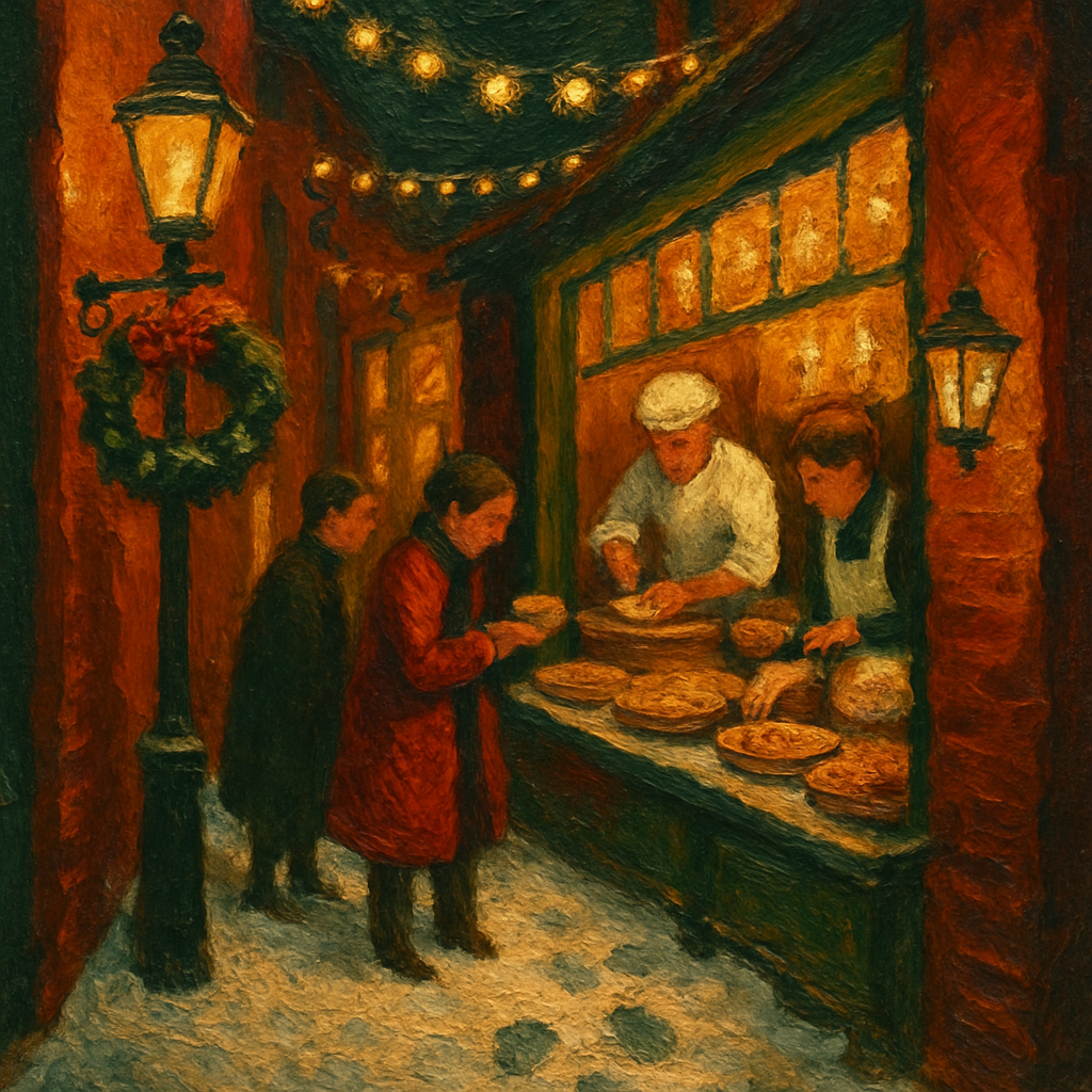 Frosted Lantern Bakery Alley Paint by numbers kits