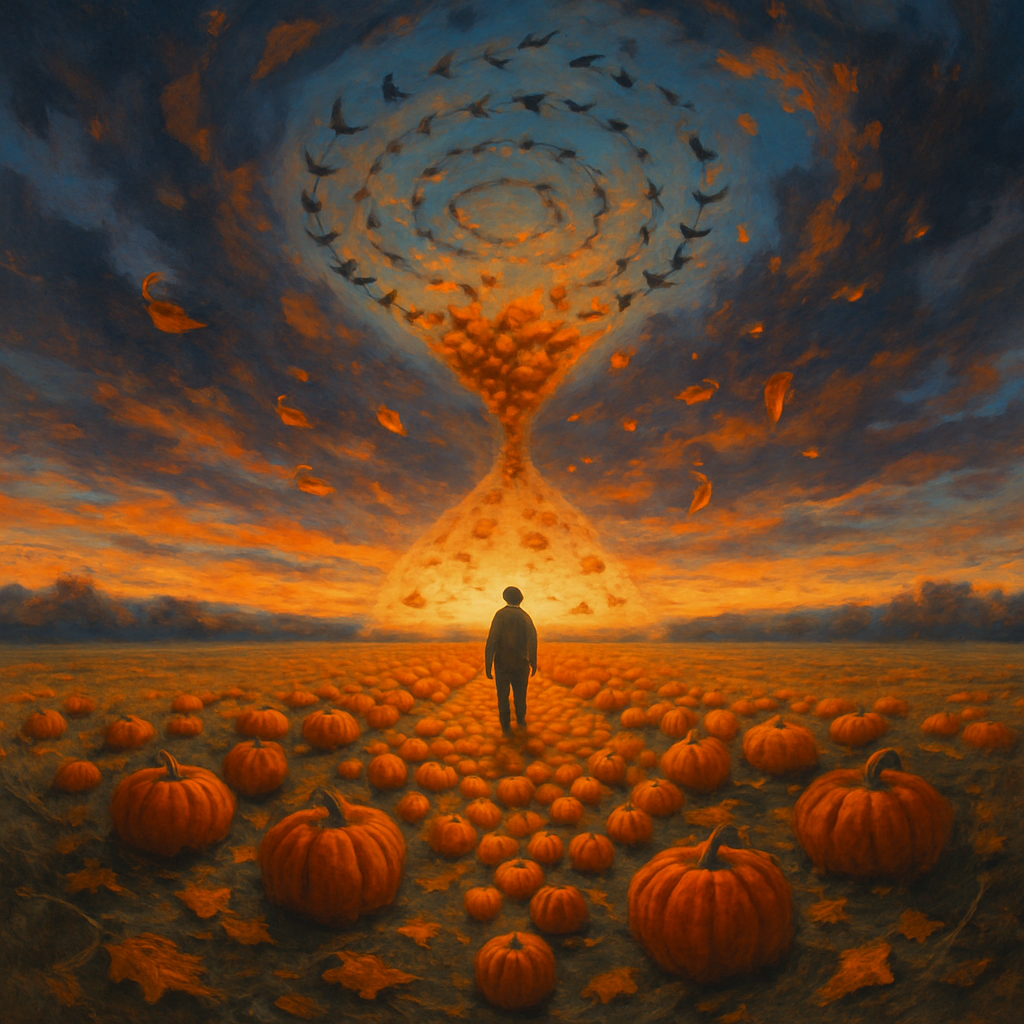 Harvest Hourglass Field Numbered painting kits