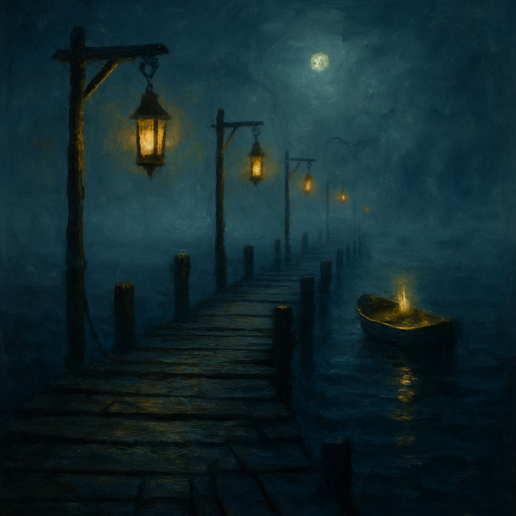 Fogbound Pier Of Echoes paint by number