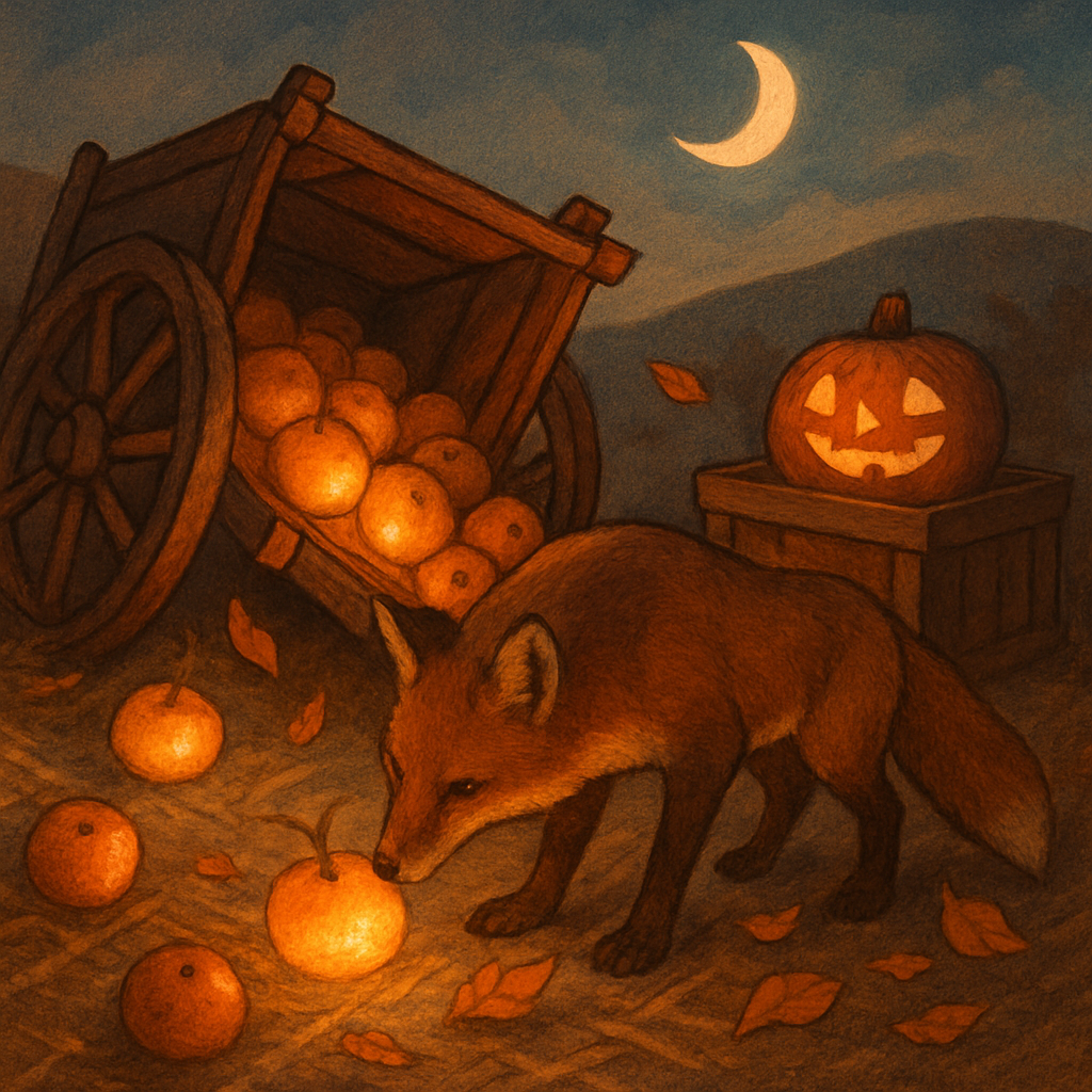 Moonlit Apple Cart paint by numbers