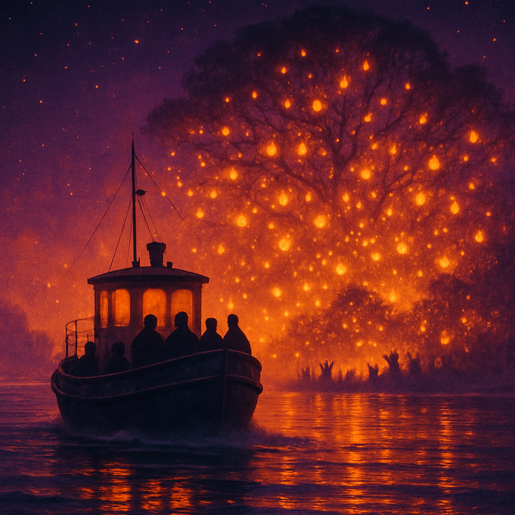 Night Ferry To The Lantern Isle painting number kit