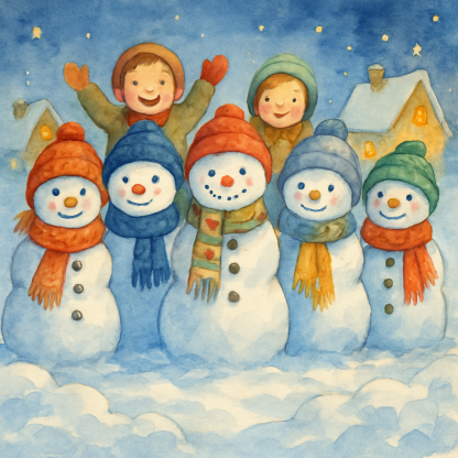 Hearthside Snowman Council Paint by numbers kits